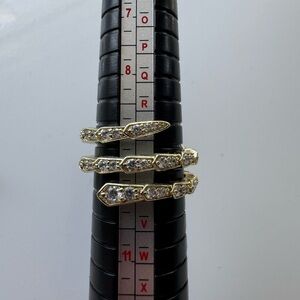 Melinda Maria Gold and Silver Triple Band Ring